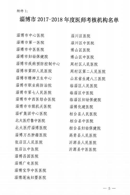 山東淄博:關(guān)于做好2017-2018年度醫(yī)師定期考核工作的通知