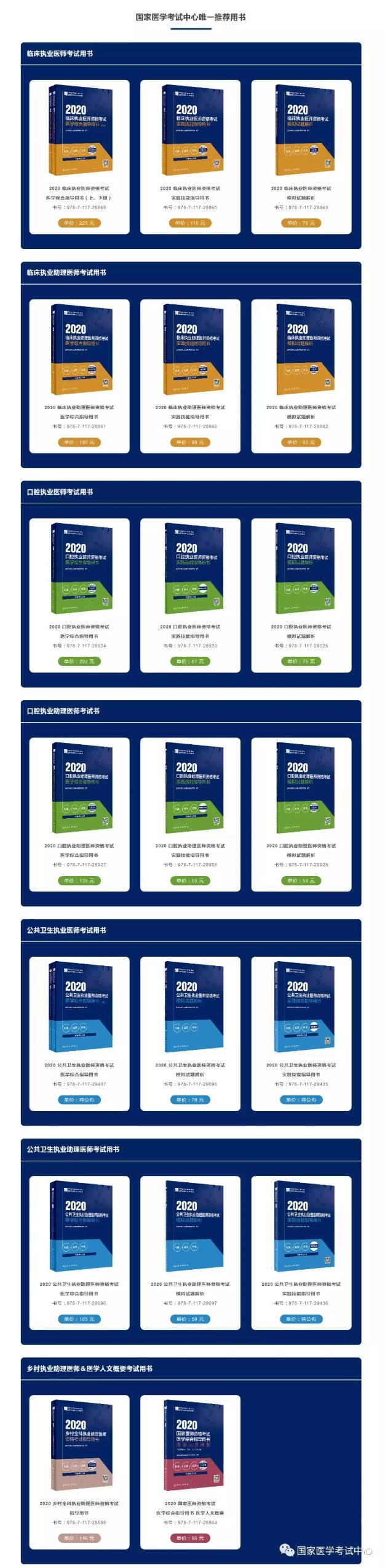 2020醫(yī)師資格考試用書 2020醫(yī)師資格考試用書