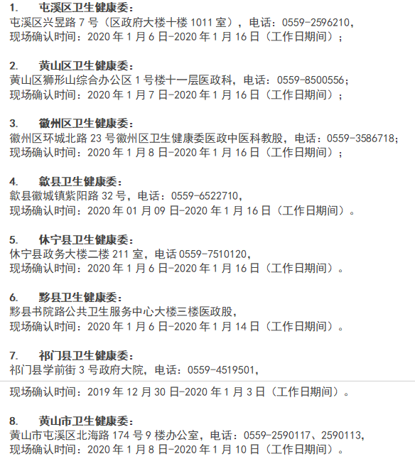 黃山現(xiàn)場(chǎng)確認(rèn)時(shí)間 黃山現(xiàn)場(chǎng)確認(rèn)時(shí)間