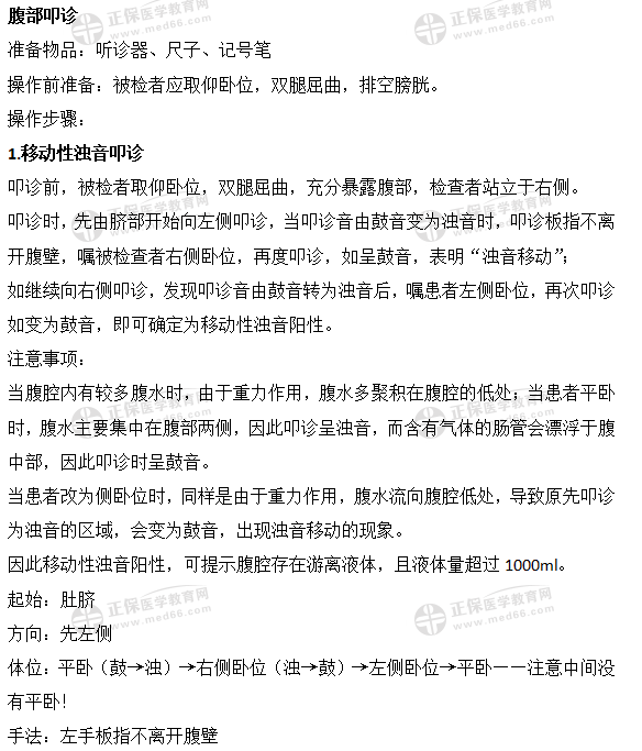 腹部叩診 腹部叩診