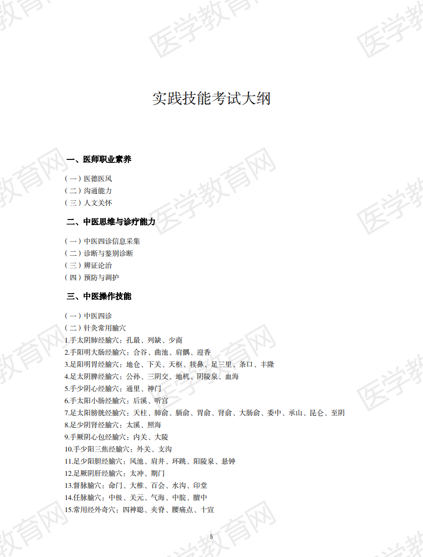 中西醫(yī)結(jié)合執(zhí)業(yè)助理醫(yī)師資格考試大綱2020版_04 中西醫(yī)結(jié)合執(zhí)業(yè)助理醫(yī)師資格考試大綱2020版_04