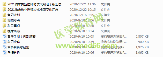 2021年臨床執(zhí)業(yè)醫(yī)師考試資料 2021年臨床執(zhí)業(yè)醫(yī)師考試資料