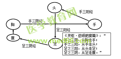 十二經(jīng)脈的走向規(guī)律 十二經(jīng)脈的走向規(guī)律