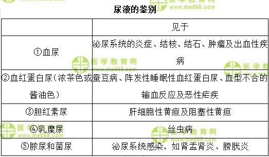 尿液的鑒別 尿液的鑒別