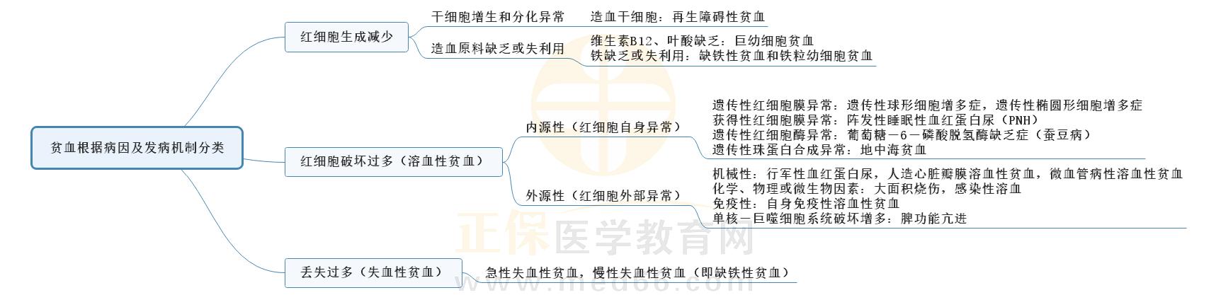 1.貧血根據(jù)病因及發(fā)病機制分類思維導圖 1.貧血根據(jù)病因及發(fā)病機制分類思維導圖