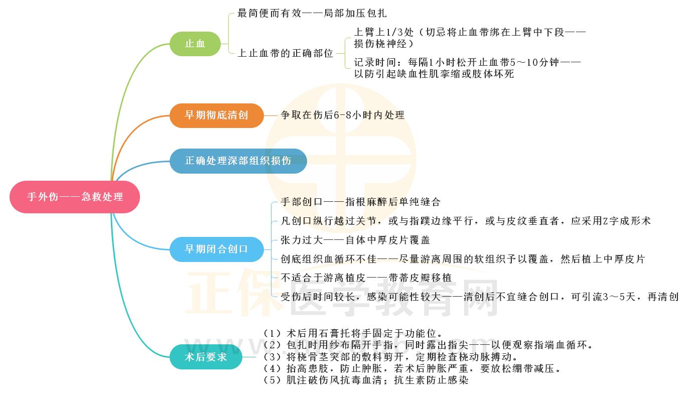 4.手外傷急救處理思維導(dǎo)圖 4.手外傷急救處理思維導(dǎo)圖