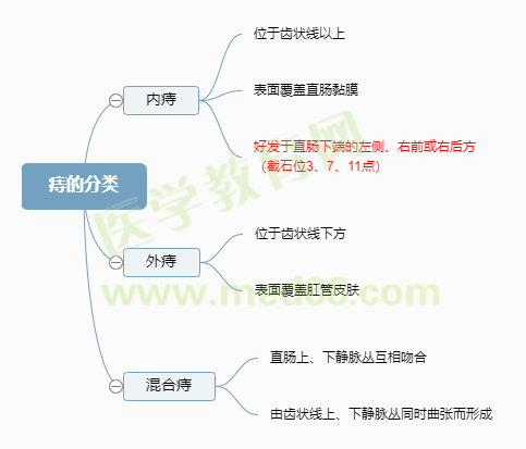 痔的分類 痔的分類