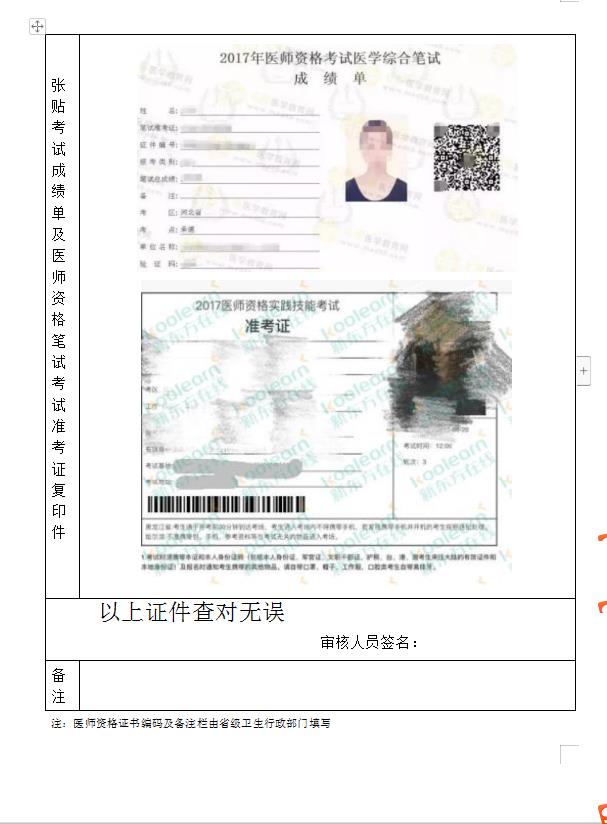 醫(yī)師資格審核表4 醫(yī)師資格審核表4