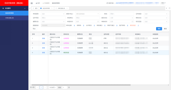 材料審核列表 材料審核列表