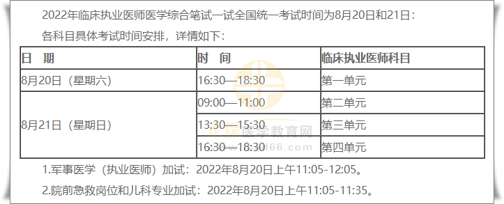 一試考試時間 一試考試時間