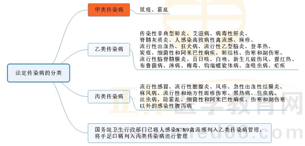 3.法定傳染病的分類 3.法定傳染病的分類