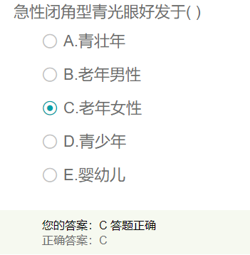急性閉角型青光眼好發(fā)于 急性閉角型青光眼好發(fā)于