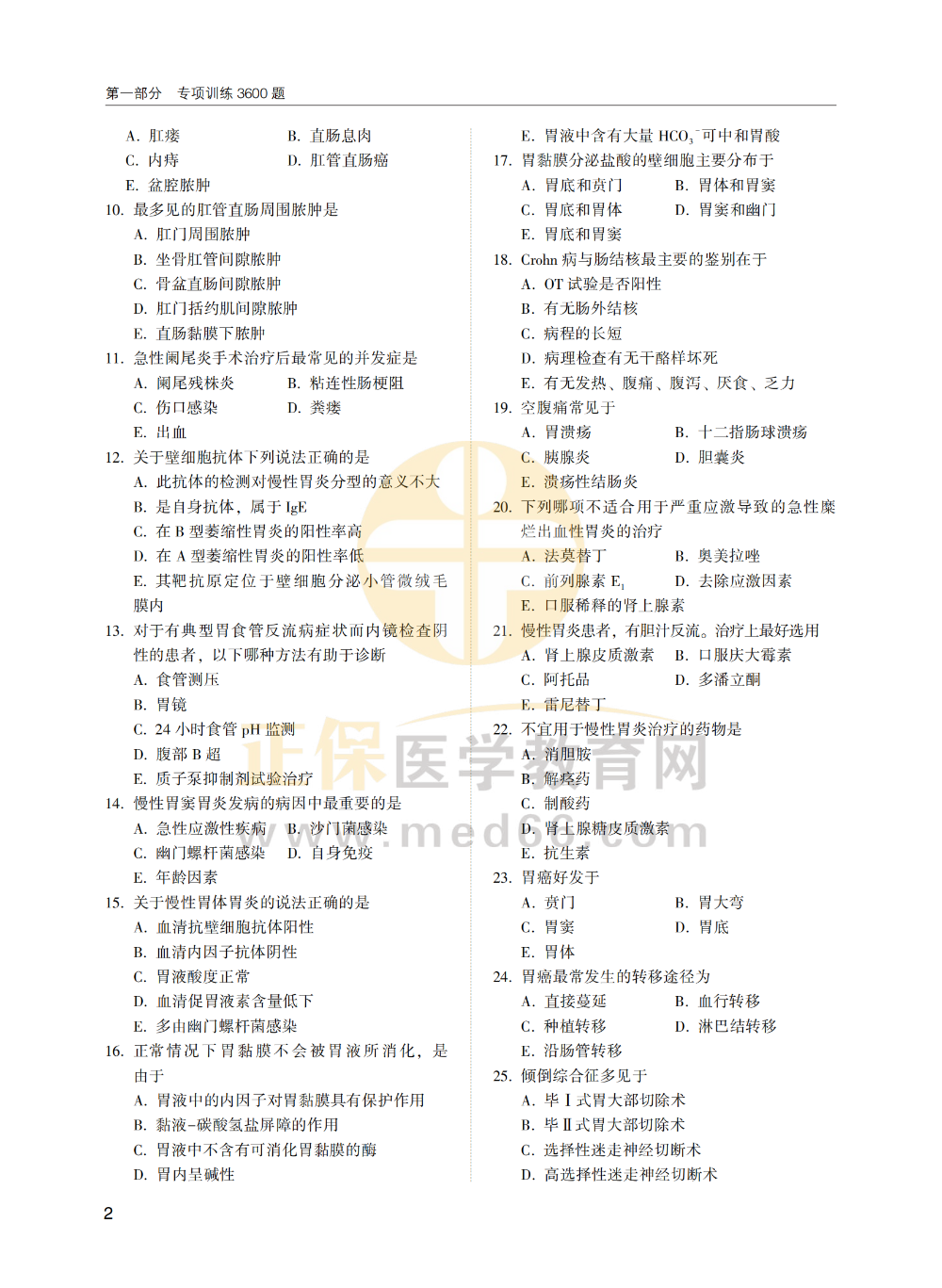 【1-30】臨床執(zhí)業(yè)醫(yī)師-專項訓練3600題_01 【1-30】臨床助理醫(yī)師-專項訓練3600題_01