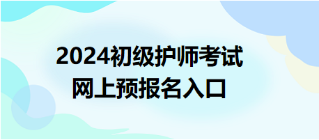 2024初級護師考試報名入口 2024初級護師考試報名入口