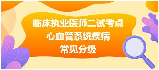 心血管系統(tǒng)疾病常見(jiàn)分級(jí) 心血管系統(tǒng)疾病常見(jiàn)分級(jí)