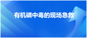 有機(jī)磷中毒的現(xiàn)場急救 有機(jī)磷中毒的現(xiàn)場急救