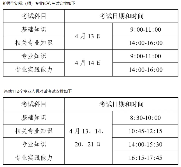 考試安排 考試安排