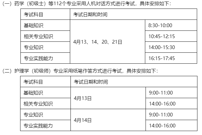 考試科目和時(shí)間 考試科目和時(shí)間