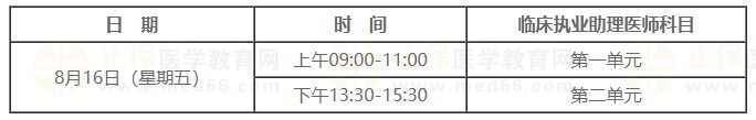 2024臨床助理醫(yī)師考試時(shí)間 2024臨床助理醫(yī)師考試時(shí)間