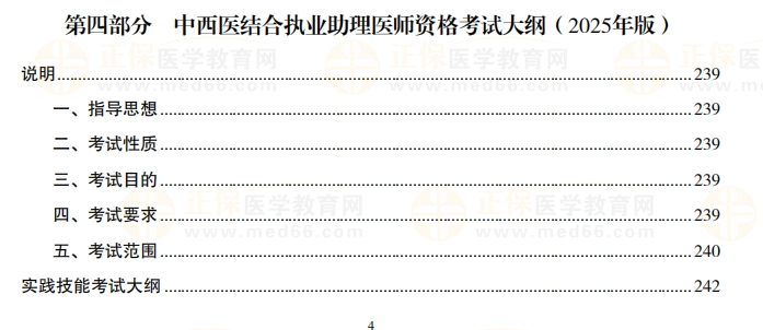 2025年中西醫(yī)助理醫(yī)師考試大綱1 2025年中西醫(yī)助理醫(yī)師考試大綱1