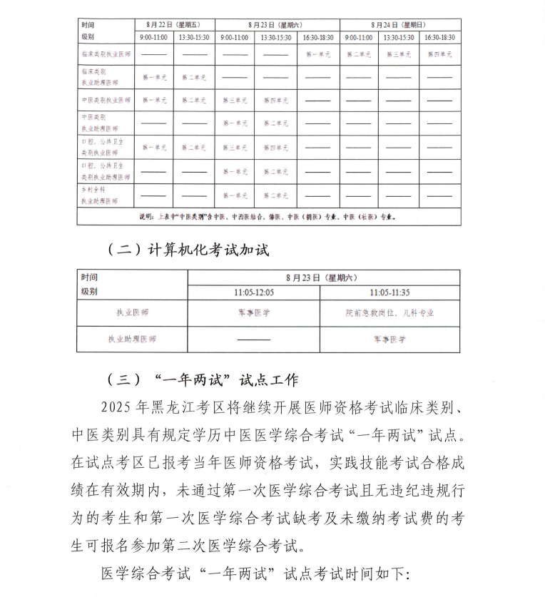 關(guān)于做好黑河考點(diǎn)2025年醫(yī)師資格考試報(bào)名工作的通知3 關(guān)于做好黑河考點(diǎn)2025年醫(yī)師資格考試報(bào)名工作的通知3