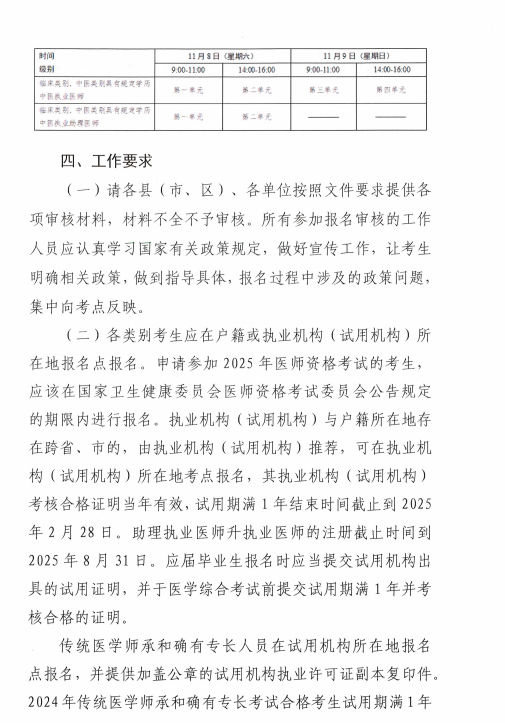 關(guān)于做好黑河考點(diǎn)2025年醫(yī)師資格考試報(bào)名工作的通知4 關(guān)于做好黑河考點(diǎn)2025年醫(yī)師資格考試報(bào)名工作的通知4